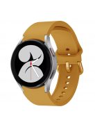 RMPACK Samsung Galaxy Watch4 Classic 46mm 42mm / 44mm 40mm Óraszíj Szilikon Pótszíj Elegance Series Sárga