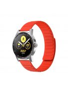 RMPACK Samsung Galaxy Watch4 Classic 46mm 42mm / 44mm 40mm Mágneses Szíj Pótszíj Szilikon Óraszíj Narancssárga