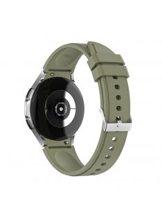   RMPACK Samsung Galaxy Watch4 40mm 42mm / Watch4 Classic 44mm Classic 46mm Óraszíj Szilikon Pótszíj TrendyStyle KatonaZöld