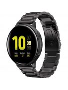 RMPACK Samsung Galaxy Watch4 40mm 42mm / Watch4 Classic 44mm Classic 46mm Fémszíj Pótszíj Óraszíj Fekete