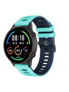 RMPACK Xiaomi Mi Watch Óraszíj Szilikon Pótszíj Sport Style Cián/Sötétkék