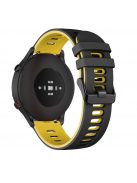 RMPACK Xiaomi Mi Watch Óraszíj Szilikon Pótszíj Sport Style Fekete/Sárga