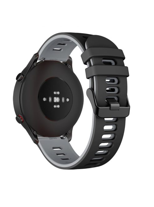 RMPACK Xiaomi Mi Watch Óraszíj Szilikon Pótszíj Sport Style Fekete/Szürke