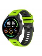 RMPACK Xiaomi Mi Watch Óraszíj Szilikon Pótszíj Sport Style Zöld/Fekete