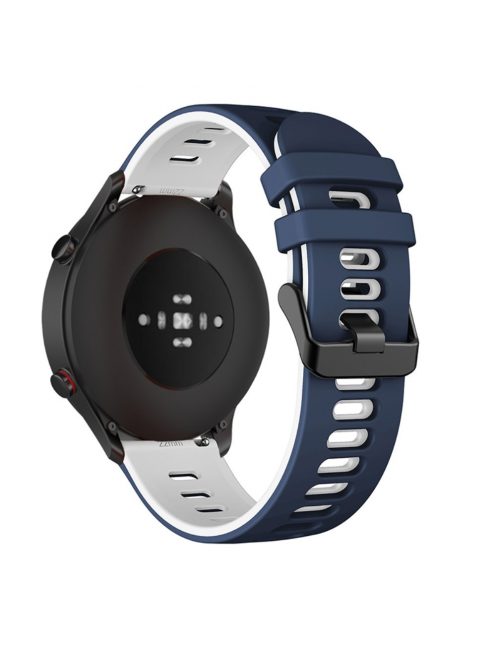 RMPACK Xiaomi Mi Watch Óraszíj Szilikon Pótszíj Sport Style Sötétkék/Fehér