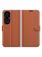 RMPACK Huawei P50 Pro Notesz Tok Business Series Kitámasztható Bankkártyatartóval Barna