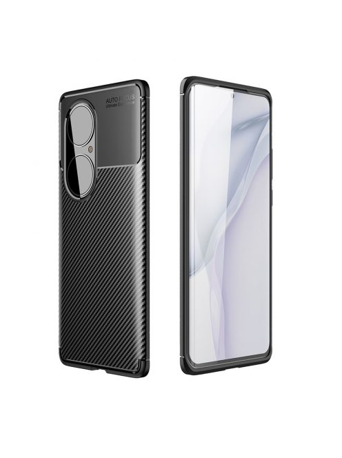 RMPACK Huawei P50 Pro Tok Szilikon TPU NEW Carbon Fiber - Karbon Minta Fekete