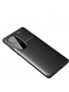 RMPACK Huawei P50 Pro Tok Szilikon TPU NEW Carbon Fiber - Karbon Minta Fekete