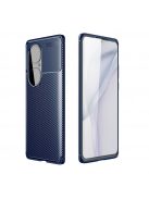 RMPACK Huawei P50 Pro Tok Szilikon TPU NEW Carbon Fiber - Karbon Minta Kék