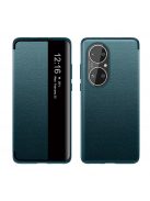 RMPACK Huawei P50 Pro Notesz Tok Elegant Series AutoWakeUp Funkcióval Kitámasztható Zöld