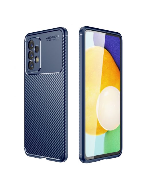 RMPACK Samsung Galaxy A53 5G Tok Szilikon TPU NEW Carbon Fiber - Karbon Minta Kék