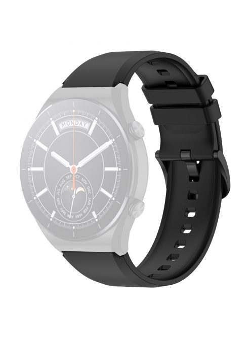 RMPACK Xiaomi Watch S1 / Watch S1 Active Óraszíj Pótszíj Szilikon Szíj Nature Type Fekete