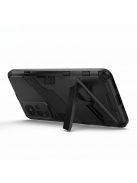 RMPACK Xiaomi 12/12X Tok Ütésállókivitel Kitámasztható PC + TPU 2in1 Anti-Drop Series Kameralencse védelemmel Fekete