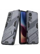 RMPACK Xiaomi 12/12X Tok Ütésállókivitel Kitámasztható PC + TPU 2in1 Anti-Drop Series Kameralencse védelemmel Sötétkék