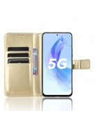 RMPACK Honor 90 Lite 5G Notesz Tok Business Series V3 Kitámasztható Kártyatartóval Arany