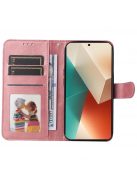 RMPACK Xiaomi Redmi Note 13 5G Notesz Tok Kitámasztható Bankkártya Tartóval Rózsaarany