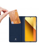 RMPACK Xiaomi Redmi Note 13 5G Notesz Tok Mágneses DUX DUCIS Skin Pro Series Kitámasztható Kártyatartóval Sötétkék