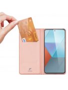 RMPACK Xiaomi Redmi Note 13 Pro 5G Notesz Tok Mágneses DUX DUCIS Skin Pro Series Kitámasztható Kártyatartóval Rózsaarany