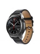 Samsung Gear S3 Classic / Frontier Óraszíj - Pótszíj Valódi Bőr Fekete