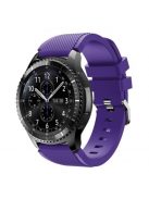 Samsung Gear S3 Frontier / Gear S3 Pótszíj - Óraszíj Trendy Sport Szilikon Lila