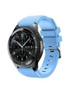 Samsung Gear S3 Frontier / Gear S3 Pótszíj - Óraszíj Trendy Sport Szilikon Babakék