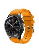 Samsung Gear S3 Frontier / Gear S3 Pótszíj - Óraszíj Trendy Sport Szilikon VilágosNarancssárga