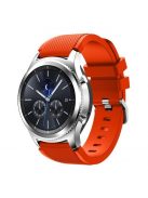 Samsung Gear S3 Frontier / Gear S3 Pótszíj - Óraszíj Trendy Sport Szilikon Narancssárga