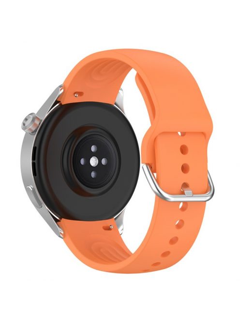 22mm Arc-shaped Watchband for Xiaomi Watch S2  /  S1  /  S1 Pro, Adjustable Silicone Wrist Strap with Metal Buckle - Orange