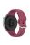 22mm Arc-shaped Watchband for Xiaomi Watch S2  /  S1  /  S1 Pro, Adjustable Silicone Wrist Strap with Metal Buckle - Wine Red