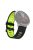 22mm Two-tone Soft Silicone Watch Band Strap for Xiaomi Huami Amazfit - Black / Green