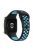 28mm Silicone Watch Strap for Xiaomi Redmi Watch 3 / Mi Watch Lite 3 , Dual-color Smart Band Strap - Black / Blue