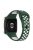 28mm Silicone Watch Strap for Xiaomi Redmi Watch 3 / Mi Watch Lite 3 , Dual-color Smart Band Strap - Blackish Green / White