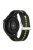 20mm Bi-color Silicone Watch Strap Wristband for Huawei Watch GT3 42mm/Samsung Galaxy Watch 42mm - Black/Lime