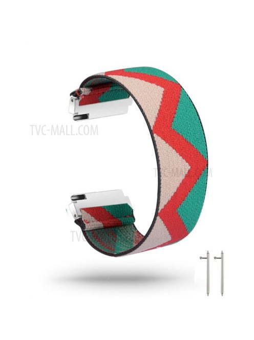 20mm Color Matching Nylon Watch Band for Samsung Galaxy Watch4 Classic 46mm 42mm/Watch4 44mm 40mm/Huawei GT 2 42mm/Huami Amazfit Watch Youth Edition - Triangle Colorful